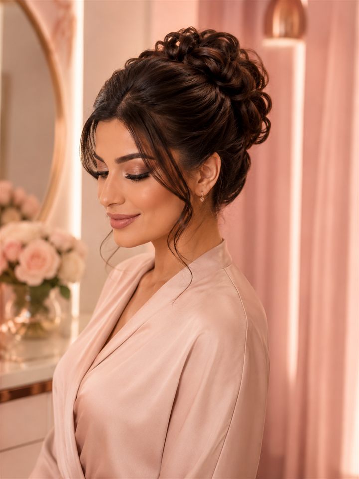 Bridal updo